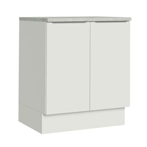 Balcão de Cozinha Stella 70cm 2 Portas Branco