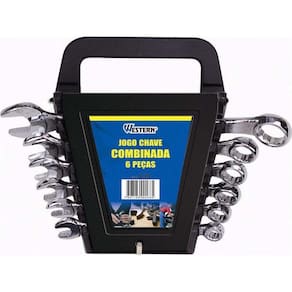 Chave Combinada 6 A 13Mm Com Rack 6 Pecas Western Cód. S-19
