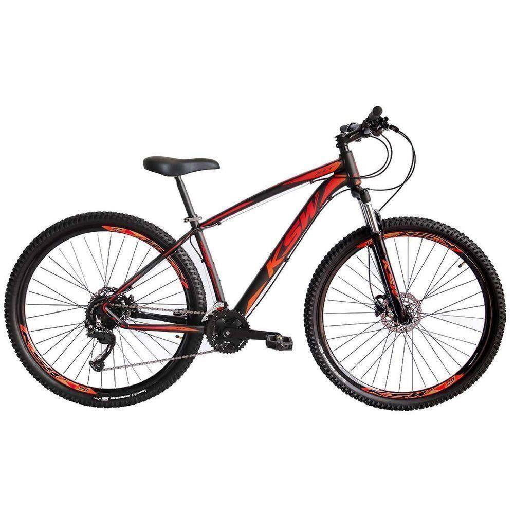 Bicicleta Ksw Xlt 2020 Disc M Aro 29 Susp. Dianteira 21 Marchas - Preto/vermelho