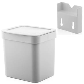 Kit Lixeira 4,7l Com Suporte Para Fixação De Parede Suspensa Trium - Ou