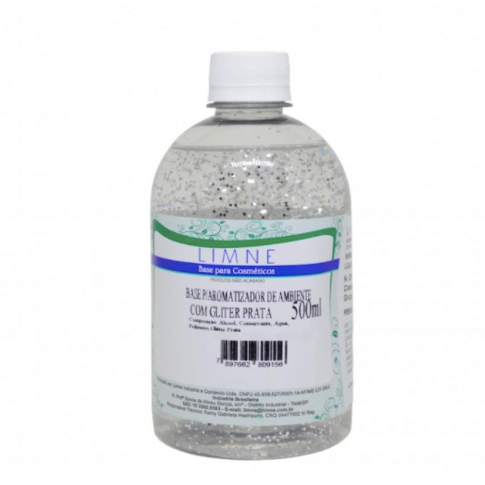 Base Aromatizador Glitter Prata 500Ml Limne
