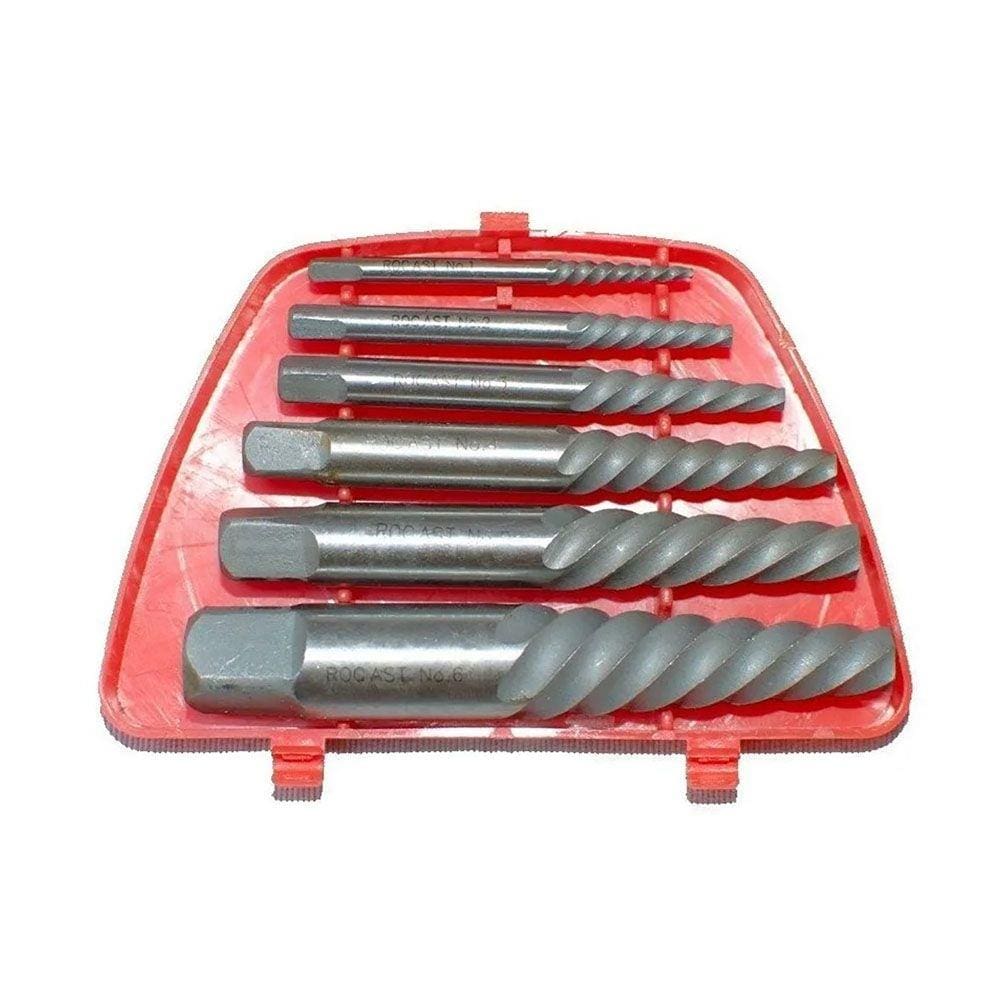 Extrator de Parafusos C/ 6 Pçs Rocast