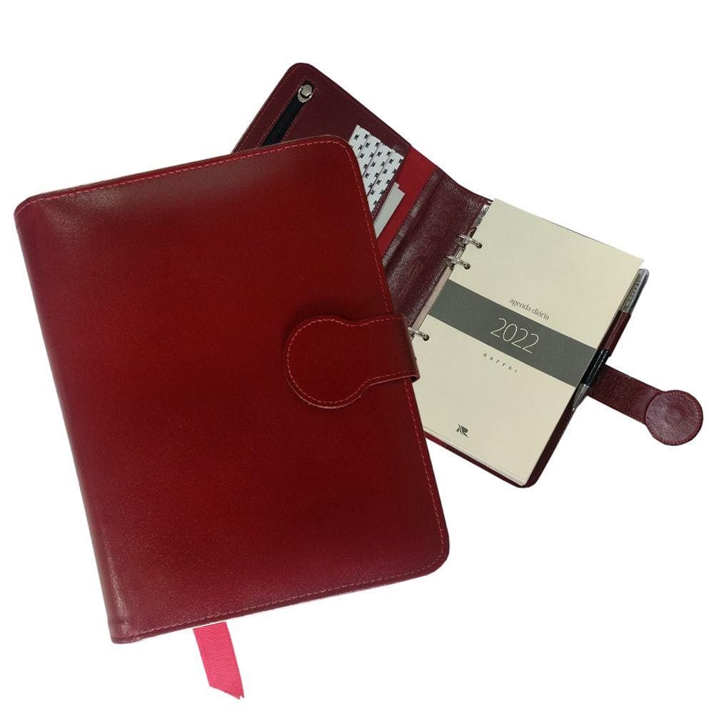 Agenda Diária Em Couro Raffai