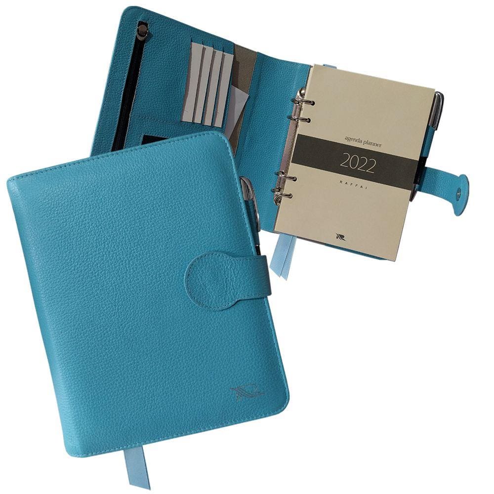 Agenda Planner em Couro Raffai