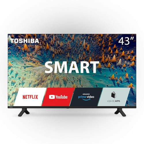 Tela Toshiba 43 Pol. 43v35kb Dled Fhd Smart Vidaa - TB008 Menor preço em Tela Toshiba 43 Pol. 43v35kb Dled Fhd Smart Vidaa - TB008