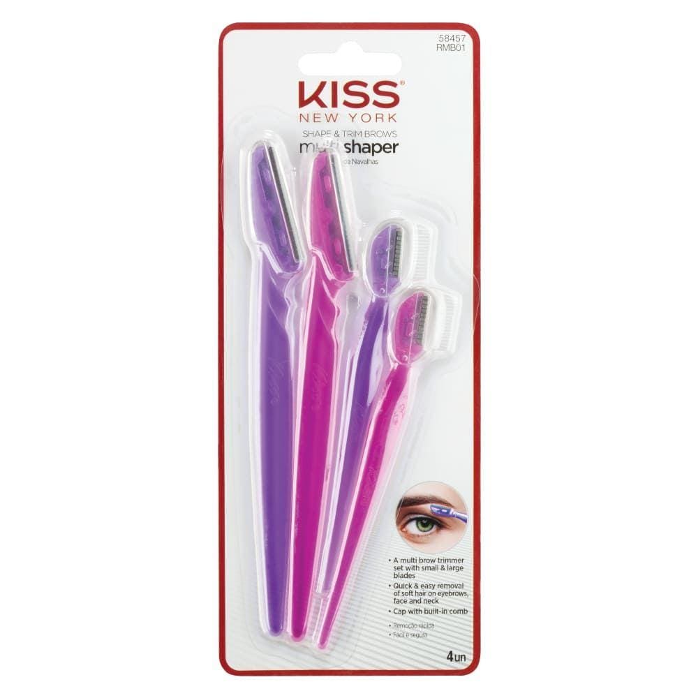 Navalha Kiss NY P/Sobrancelhas Combo C/4 1un