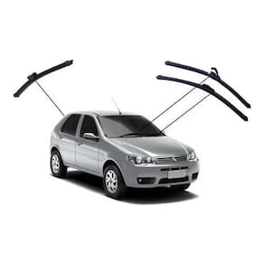 Kit de 3 Palhetas para Limpador de Parabrisa Dianteiro + Traseiro Fiat Palio 1996 a 2013