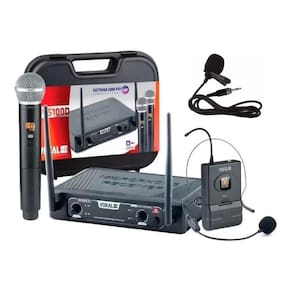 Microfone Sem Fio Vokal Dvs100 Dmh Mão + Headset + Lapela