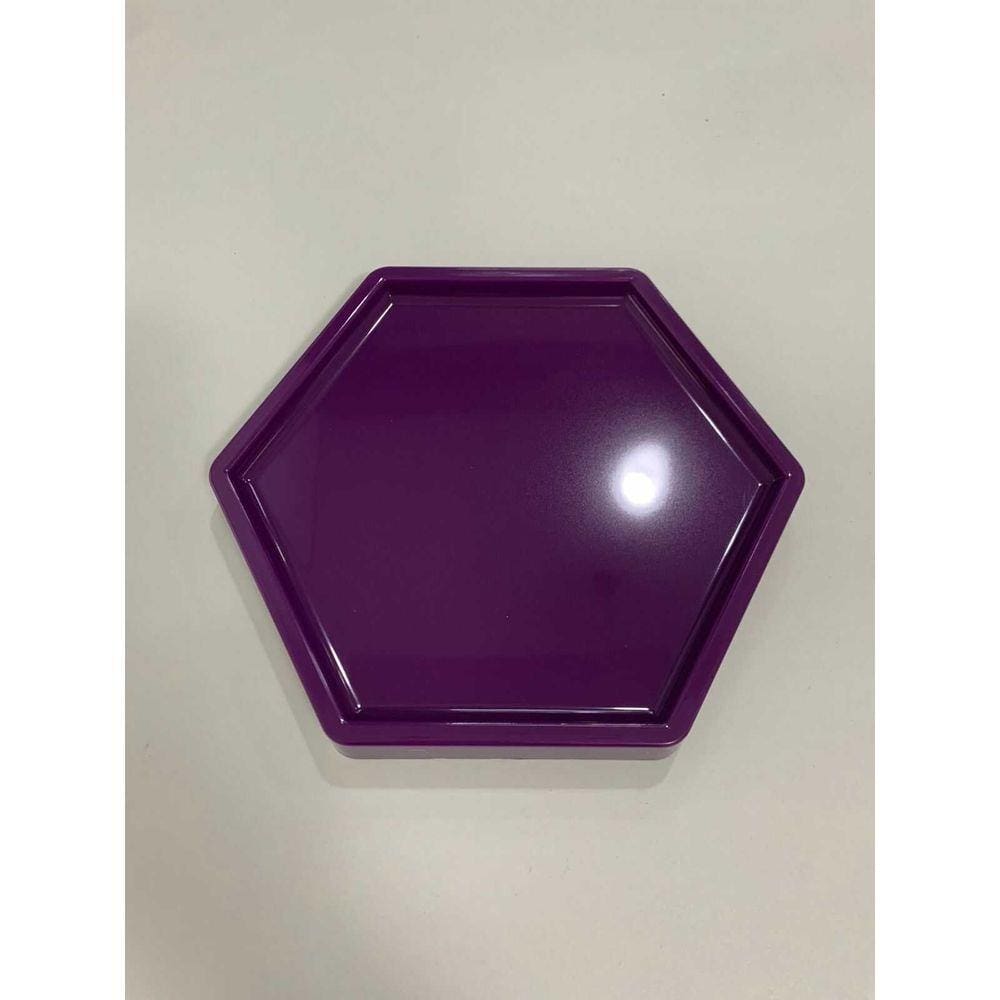 BANDEJA SEXTAVADA 18X20,5CM - ROXO - 1 unidade