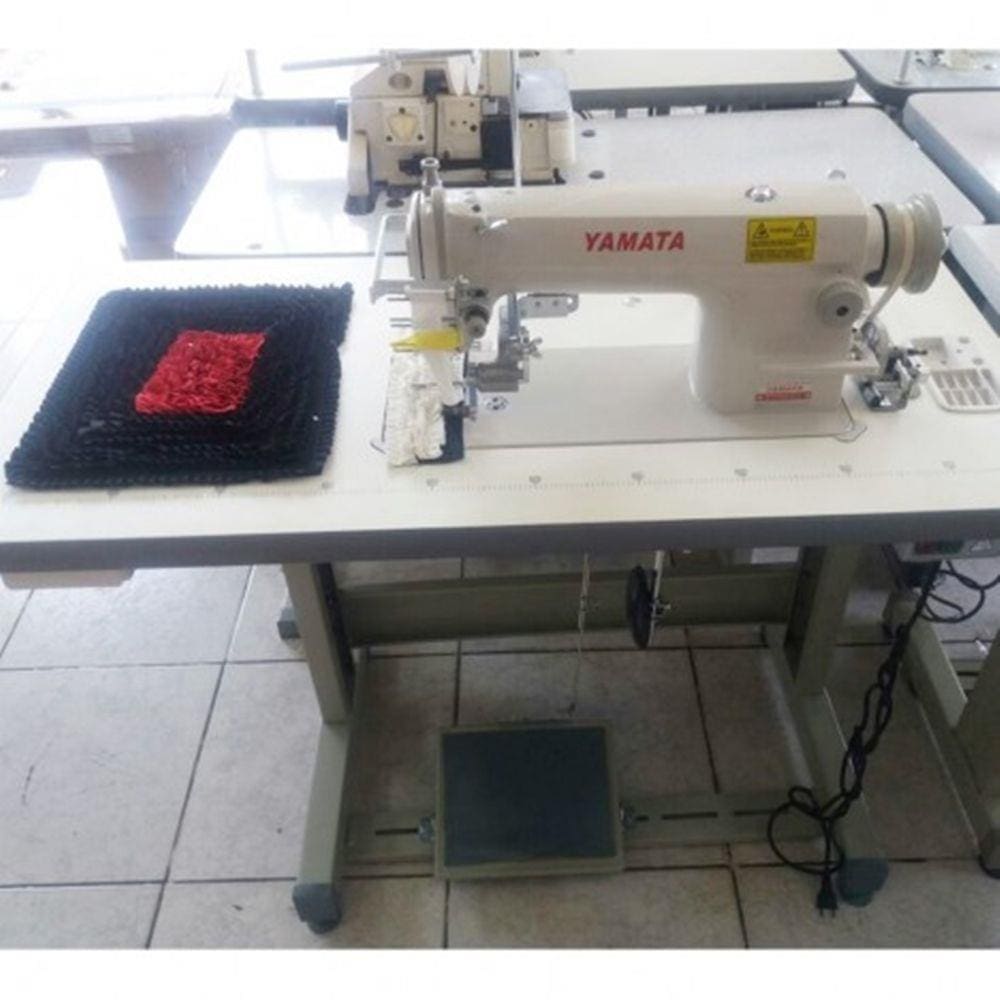Máquina de Costura Reta Yamata Adaptada Fazer Tapetes Pregas Frufru (Tapeteira)
