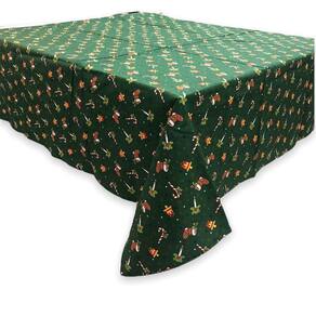 Toalha de Mesa de Natal Estampada Quadrada em Algodão 1,40m - Modelo 2