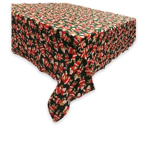 Toalha de Mesa de Natal Estampada Quadrada em Algodão 1,40m - Modelo 7
