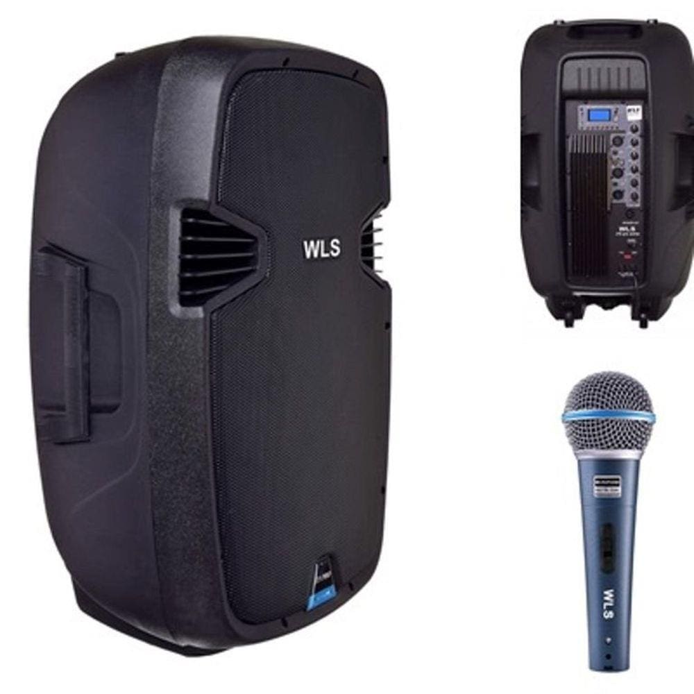 Caixa Acústica J15 Ativa + Microfone M58A