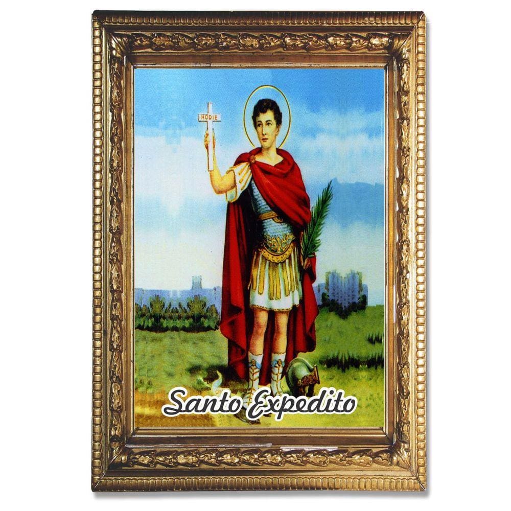 Santinho Santo Expedito 1000 un c/ oração no verso 10x7 cm