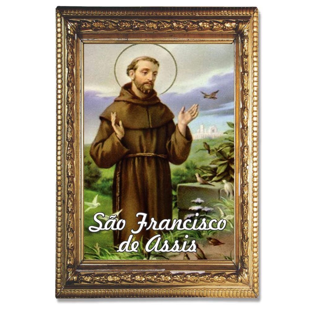 Santinho São Francisco de Assis 1000 un. c/ oração no verso