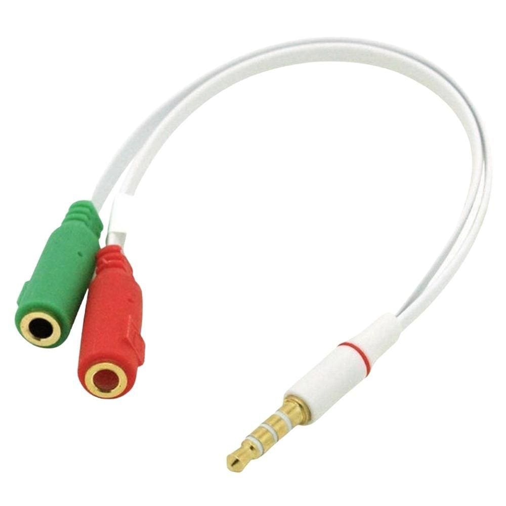 Cabo Adaptador Para Headset P3 Macho x 2 P2 Femea Tebera