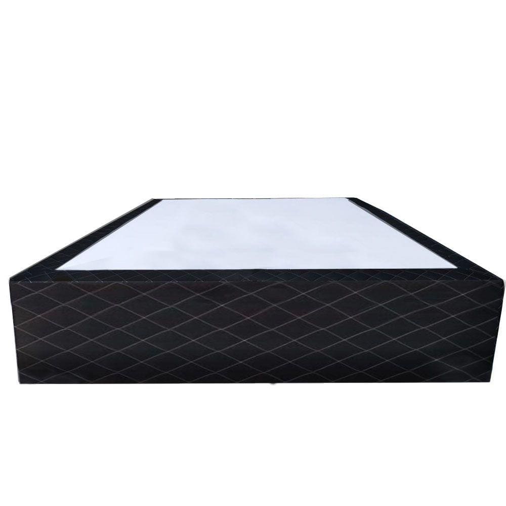 Cama Box Blindado Casal NK Camas Poliéster Preto 40x138x188