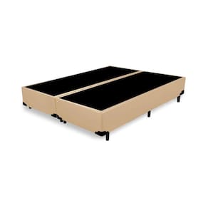 Cama Box Queen Bipartido NK Camas Sintético Bege 40x158x198