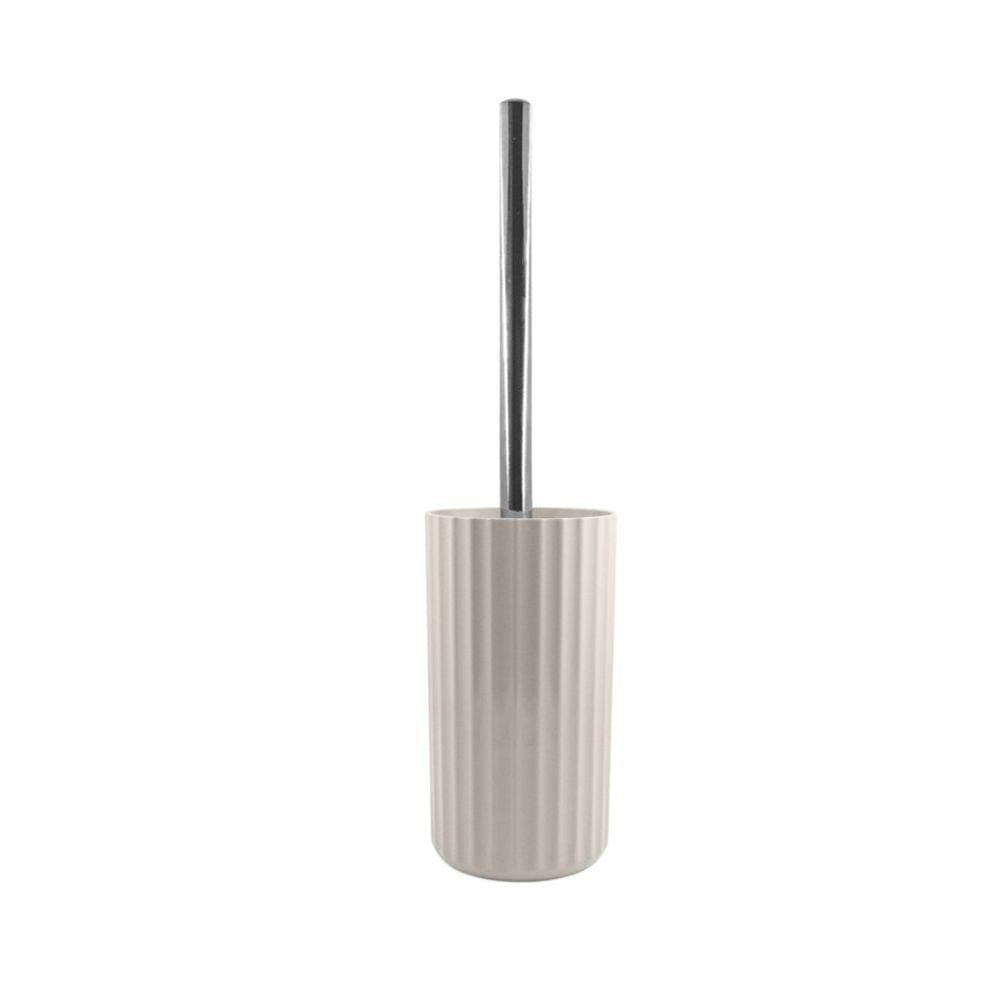 Suporte Porta Escova Sanitária Vaso Privada Limpeza Banheiro Groove Cromado - SS 735 Ou