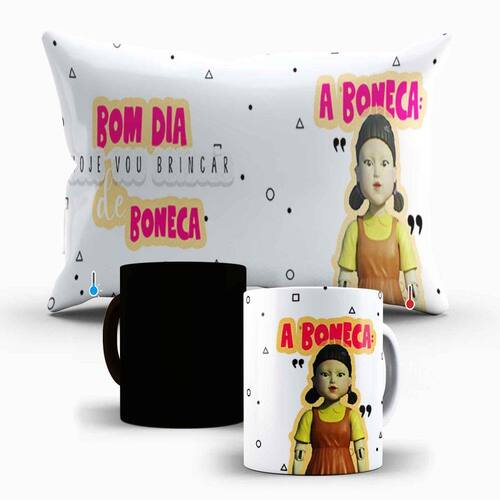 Kit Almofada e Caneca Mágica de Porcelana | Casas Bahia Kit Almofada e Caneca Mágica de Porcelana | Casas Bahia