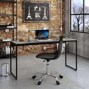 Mesa de Escritório Studio Preta 150 cm