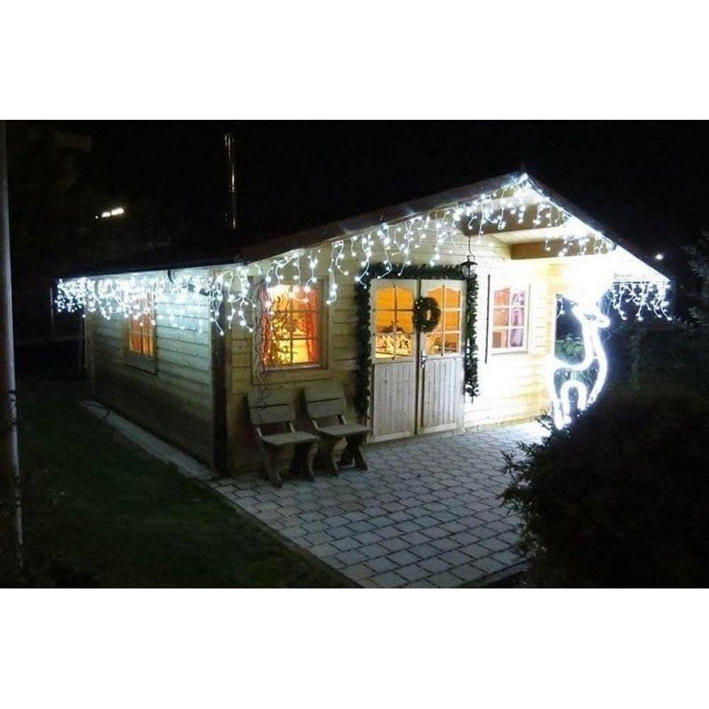 Cascata 200 Leds 5 Metros Luz Branca Fixa