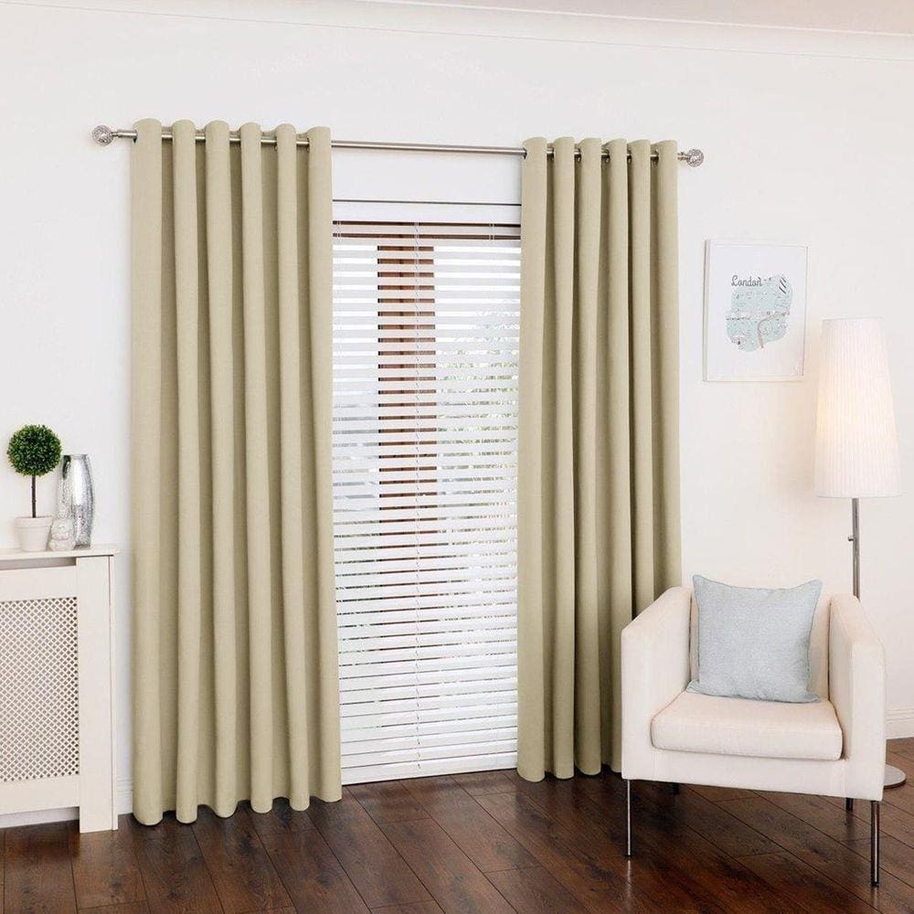 Cortina Tecido Oxford Creme 300X180 Sala/Quarto