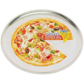 Assadeira com furos para pizza 36 cm - Nigro