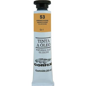 Tinta Óleo Corfix 20ml Cor Amarelo Ocre 53 Gr. 1
