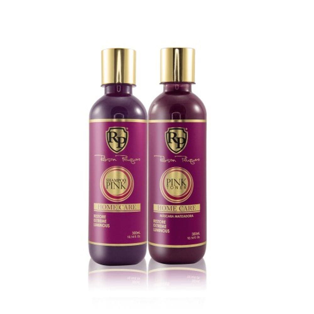 Kit Matizador Pink Shampoo E Máscara 300ml Robson Peluquero