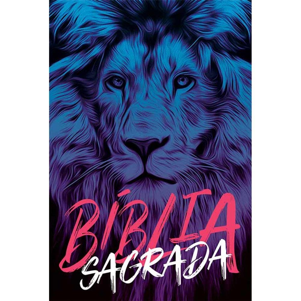 Bíblia NAA Leão azul