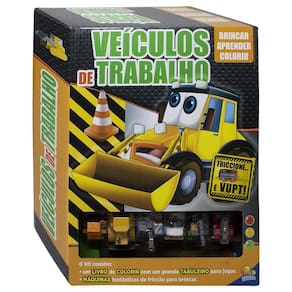 Brincar-aprender-colorir: Veículos de trabalho