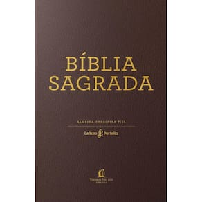 Bíblia ACF, Couro Soft, Marrom, Leitura Perfeita