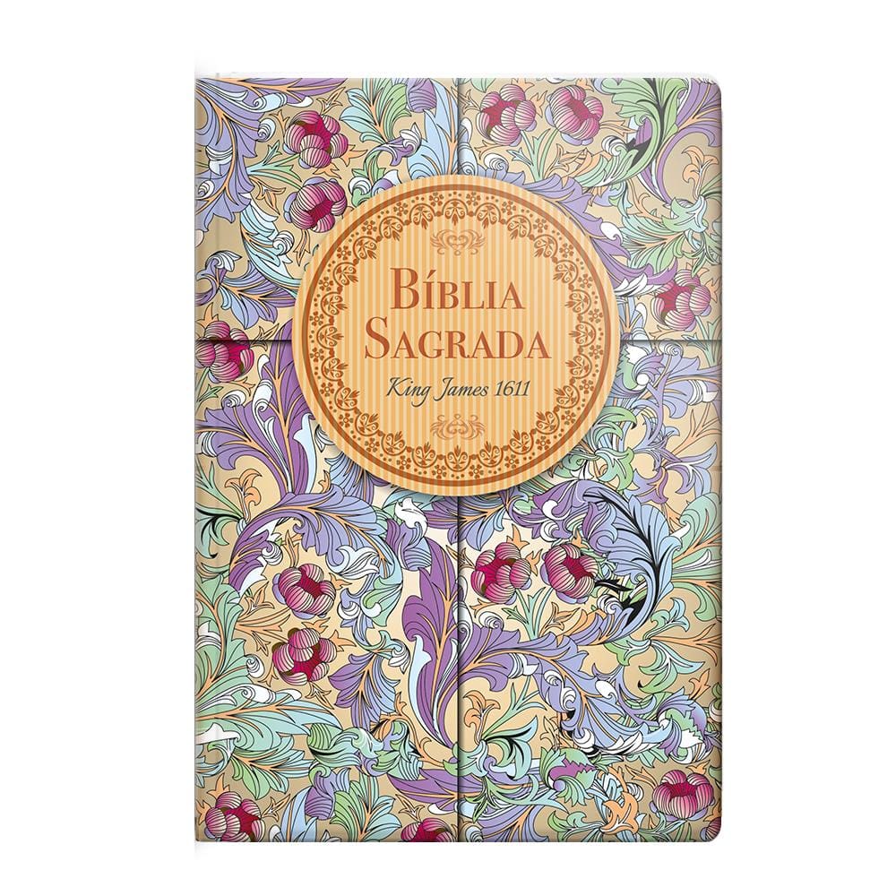 Bíblia King James 1611 Semi Luxo Cálamo e Canela