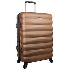 Mala de Viagem Média em Abs Yins 21089 Cadeado Integrado Rodas Giro 360° Cobre