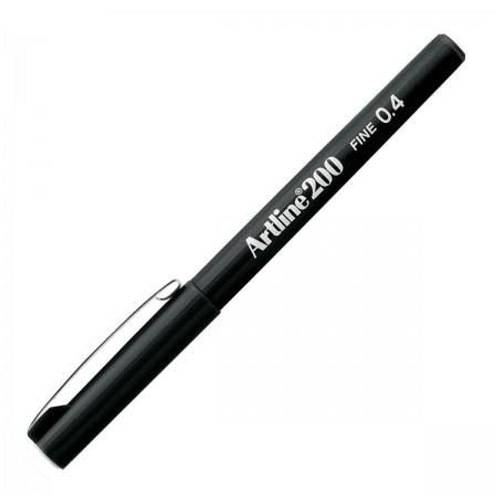 Caneta Tilibra Artline 200 Fine 0.4 Preta