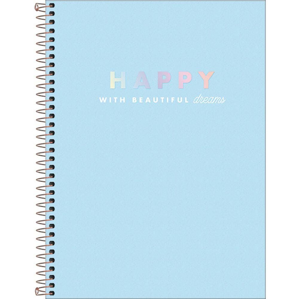 Caderno 256 Folhas Tilibra Happy 305464 Capas Sortidas