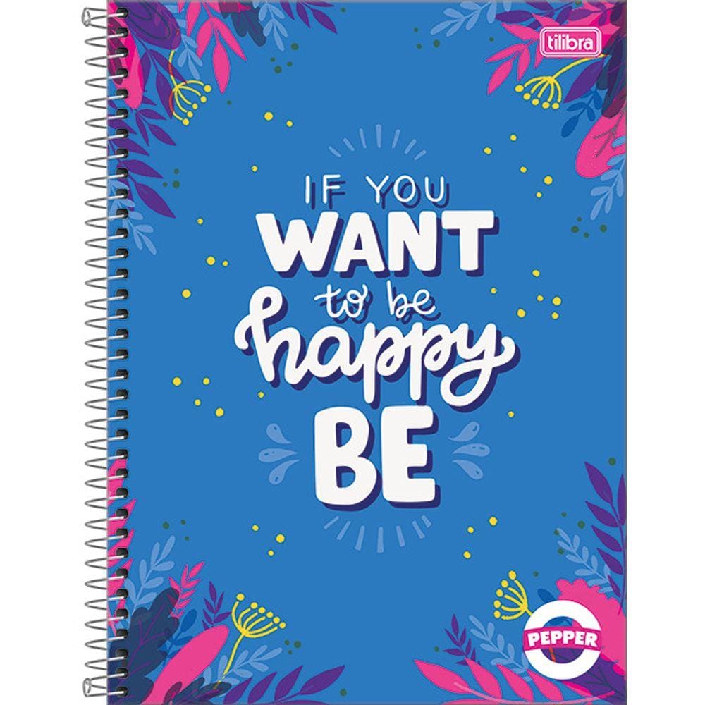 Caderno 080 Cd Pepper Feminino Tilibra 1