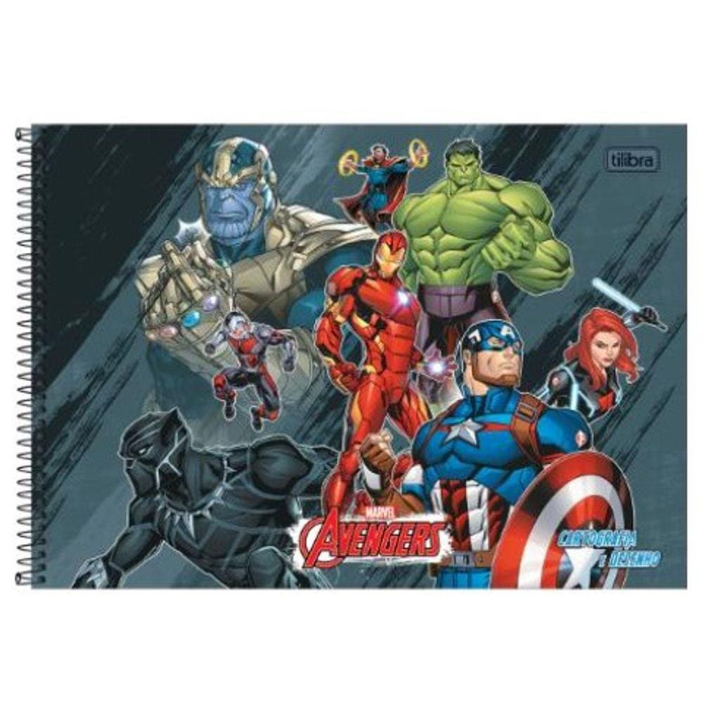 Caderno Desenho 080 Avengers Tilibra 309