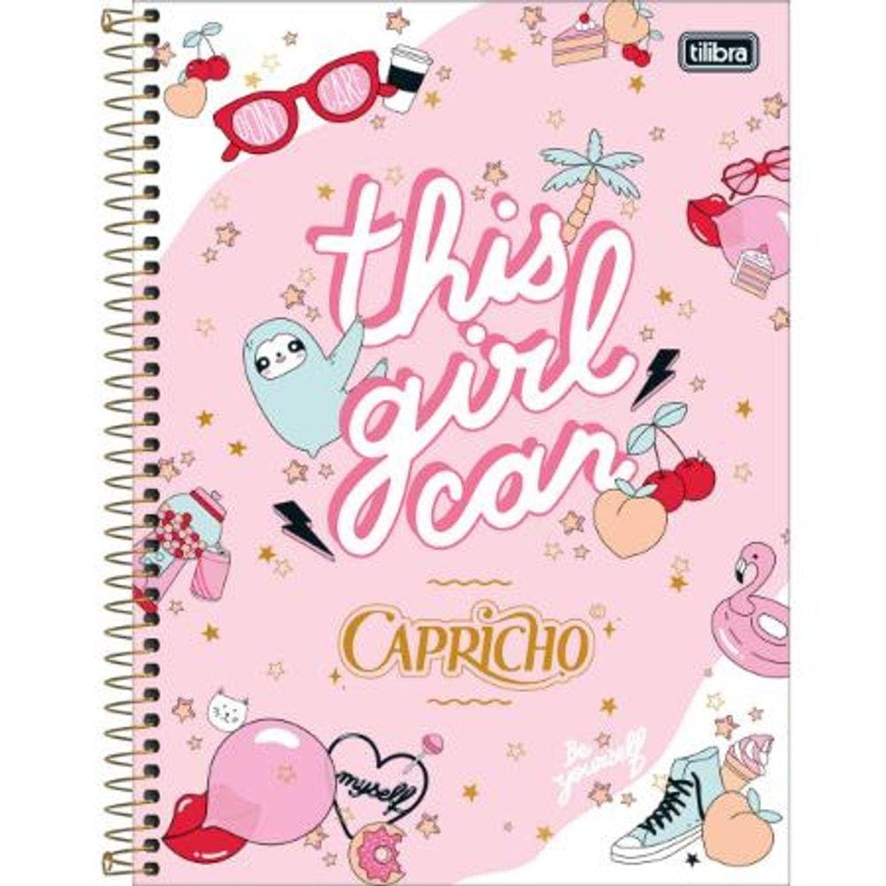 Caderno 160 Capricho Tilibra 308463 10M