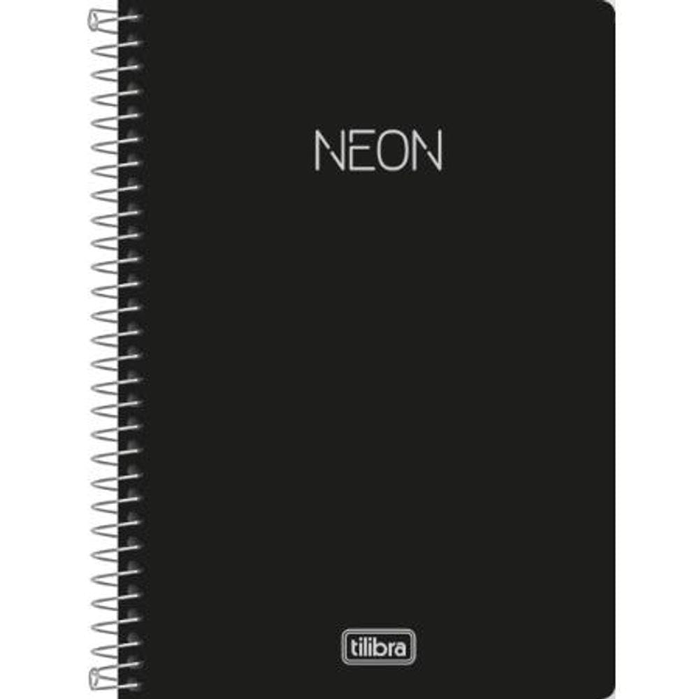 Caderno Esp 1/4 S/P Neon Pt 80F