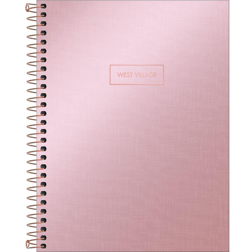 Caderno Espiral Colegial West Village Metalizado CD 160F