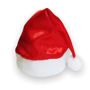 Kit 10 Gorros Toucas de Papai Noel Infantil Gorrinho Natalino em Cetim com Pelúcia