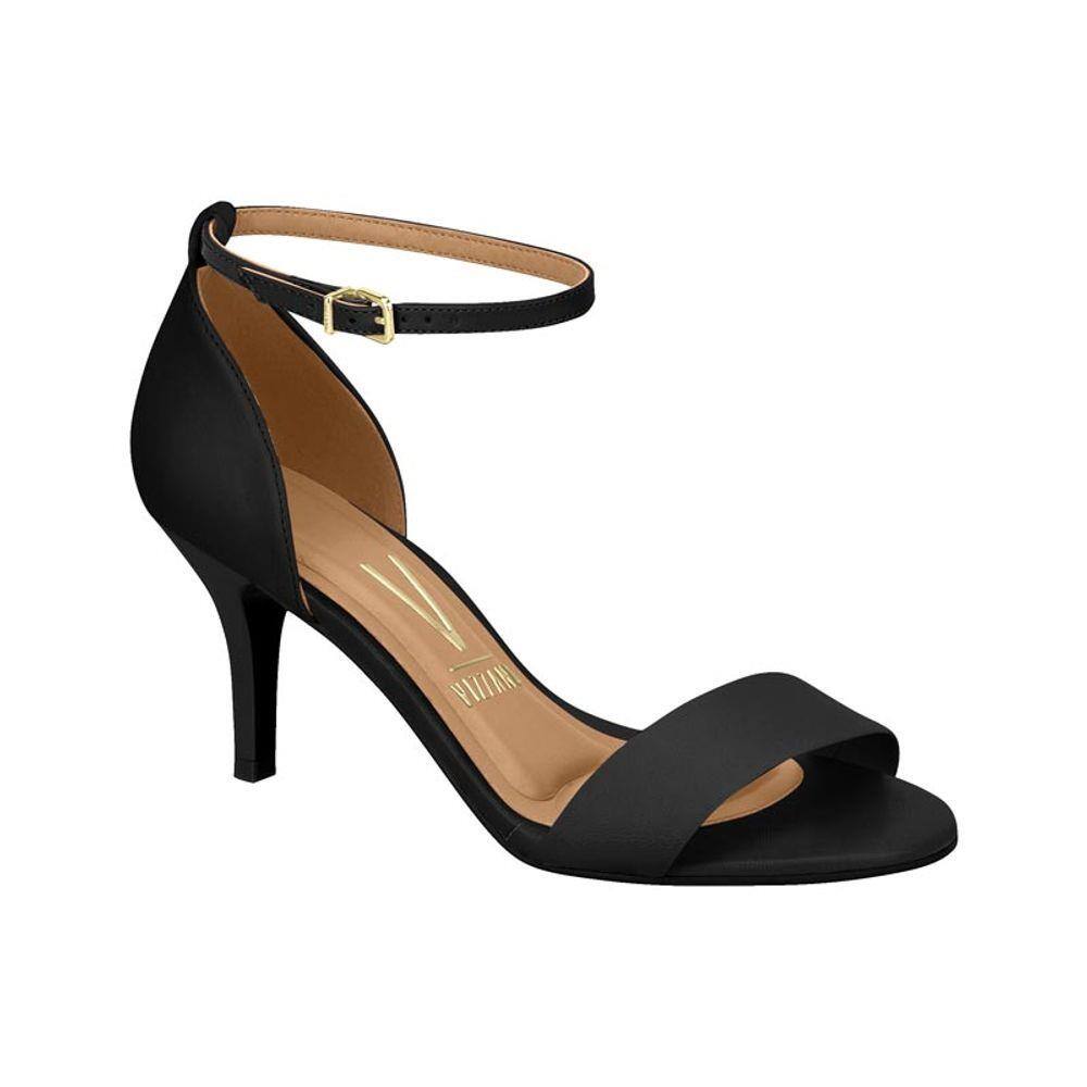 → Sandália Salto Fino Vizzano Franja De Metal é bom? Vale a pena?