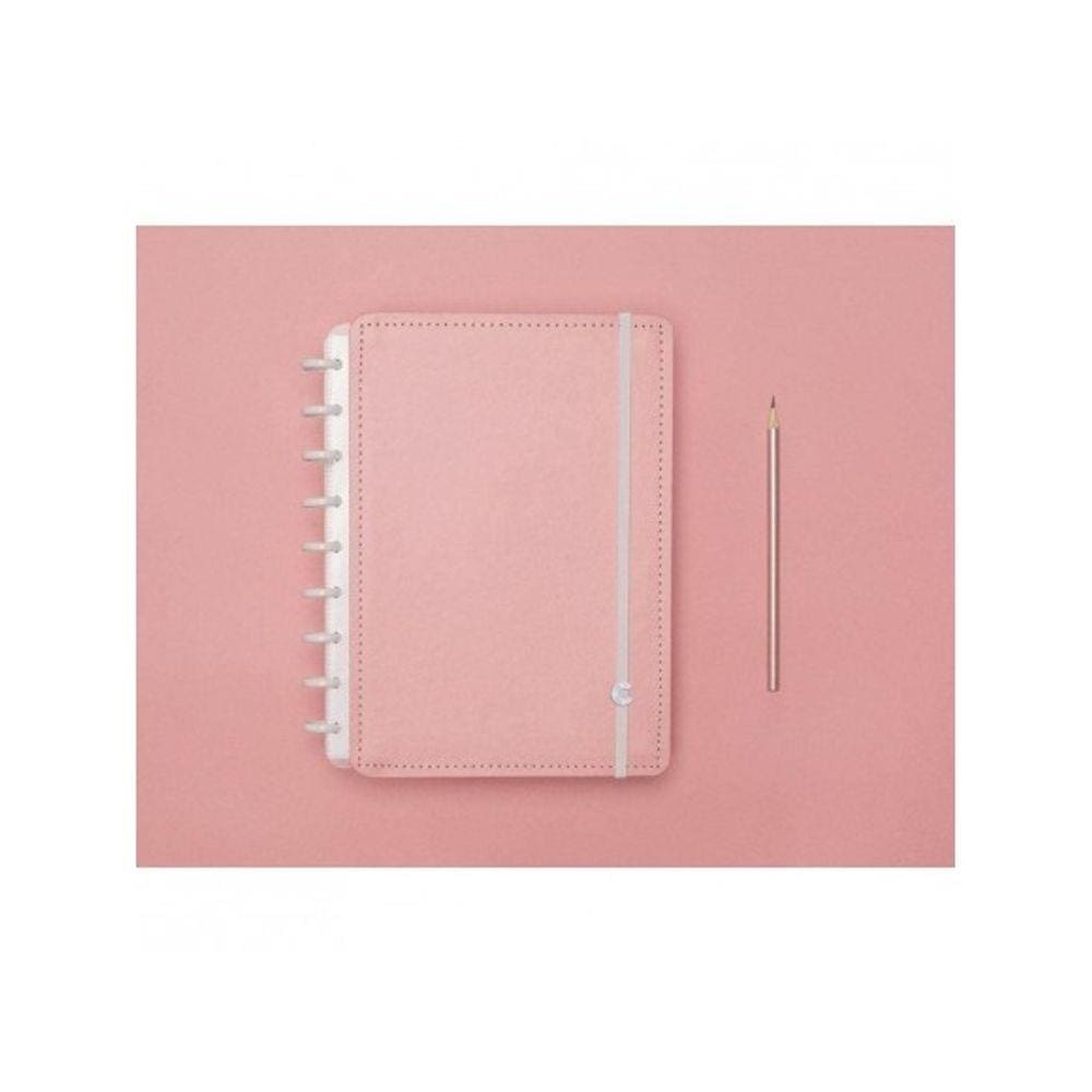 Caderno Inteligente 80F Médio Pastel Rosa