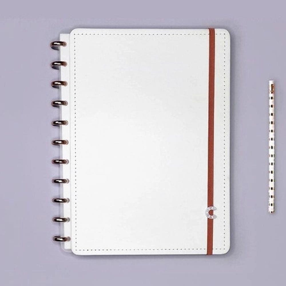 Caderno Inteligente 80F Médio All White
