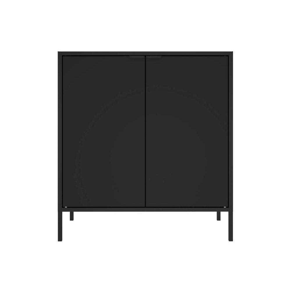 Balcão Alto Multiúso Itatiaia Smart - 2 Portas - Preto Matte