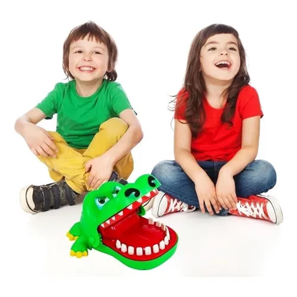 Kit Jogo Infantil Quebra Cabeça Dinossauro Rex+Jacaré Boca De