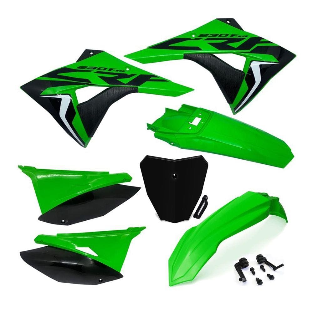 Kit Plástico Biker Elite Adesivos c/ Number Plate Next Crf 230