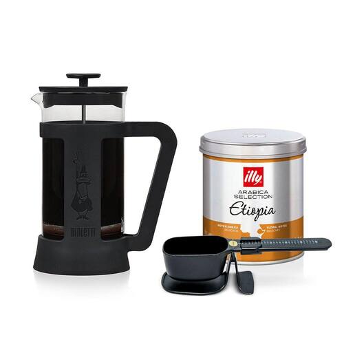 Kit French Press + Café Illy Etiópia Casas Bahia